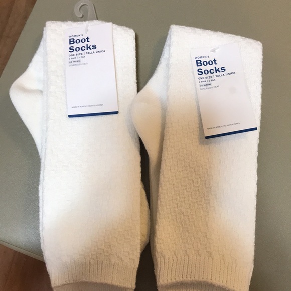 One Lot to Include Two Boot Socks and Two Pairs of Slippers - Picture 4 of 6